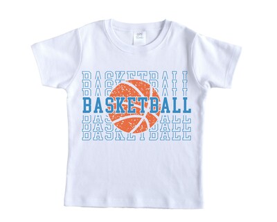 Basketball Stacked Shirt - Short Sleeves - Long Sleeves - image1